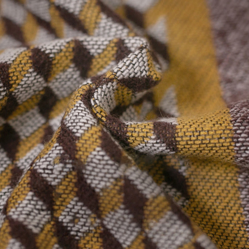 Buddha Stones Tibetan Shawl Classic Pattern Winter Cozy Warm Travel Scarf Wrap - image 6