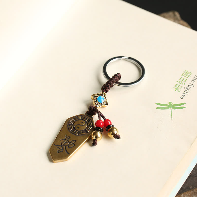 Feng Shui Bagua Yin Yang Balance Peace Keychain - image 3