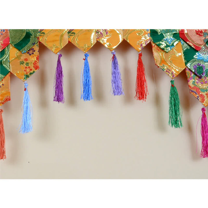 Tibetan Five Colors Hanging Curtain Prayer Altar Healing Meditation Curtain - image 6