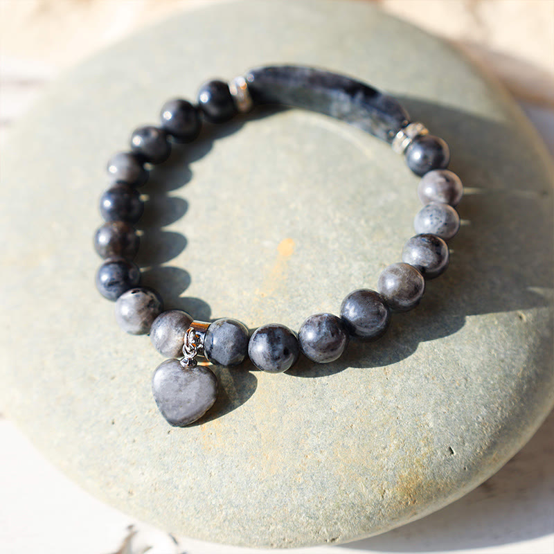 Buddha Stones Natural Quartz Love Heart Healing Beads Bracelet - image 30