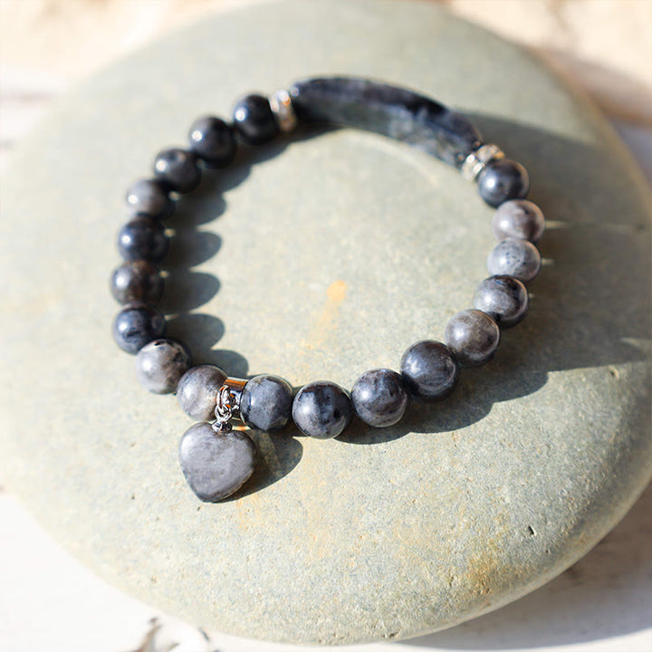 Buddha Stones Natural Quartz Love Heart Healing Beads Bracelet - image 30