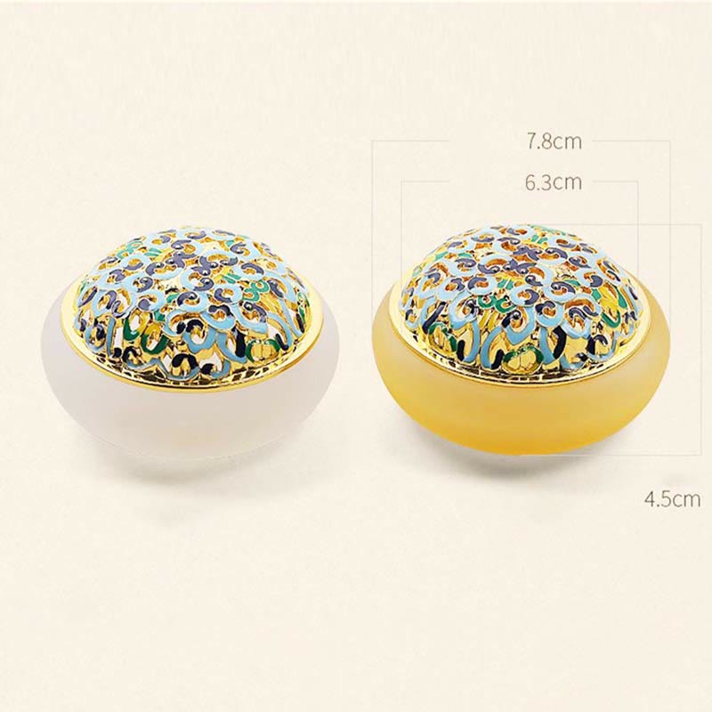 Buddha Stones Lotus Liuli Crystal Healing Meditation Incense Burner - image 14