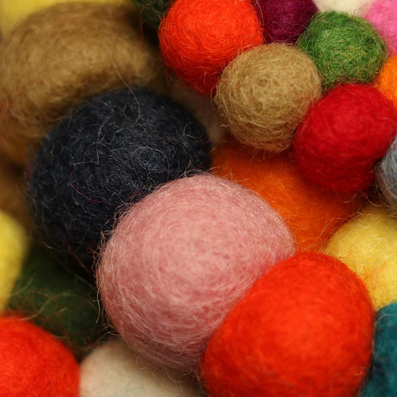 Buddha Stones Tibetan Singing Bowl Handcraft Felted Wool Cushion Decoration - image 6