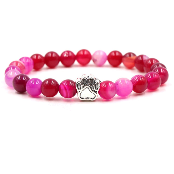 Indian Agate Green Agate Dog Paw Positive Calm Bracelet - Red Agate (Confidence ♥ Calm) - image 18