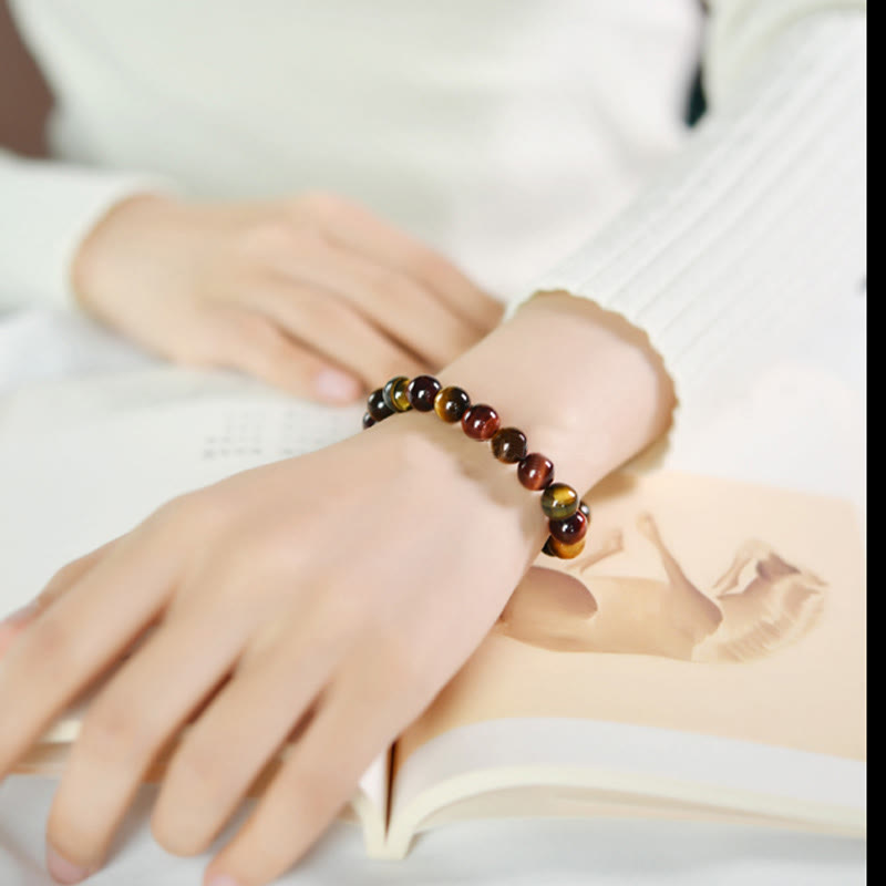 Buddha Stones Natural Tiger Eye Positive Protection Bracelet - image 11