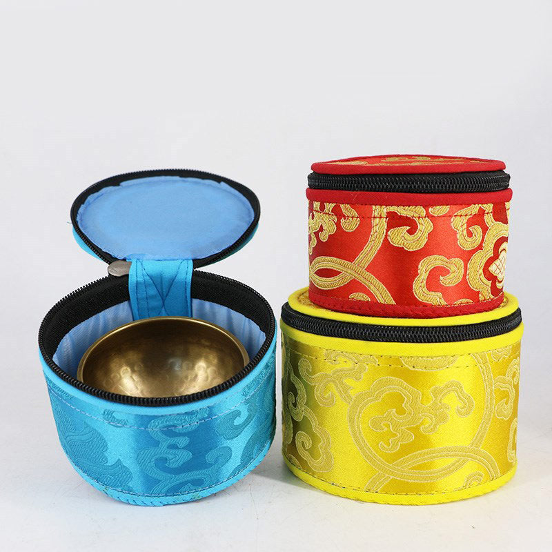 Buddha Stones Tibetan Singing Bowl Storage Bag with Zipper Closure Decoration - image 11