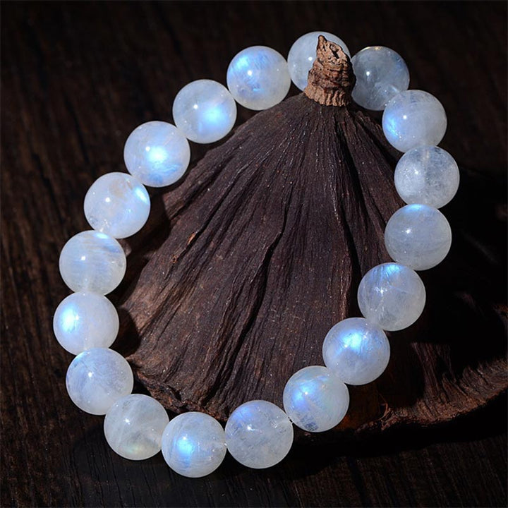 Buddha Stones Natural Moonstone Prosperity Bracelet - Grade A - 7mm(Wrist Circumference 14-17cm) - image 0