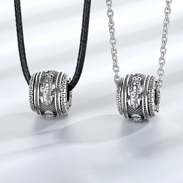 Buddha Stones PiXiu Luck Wealth Rotatable Necklace Pendant - image 0