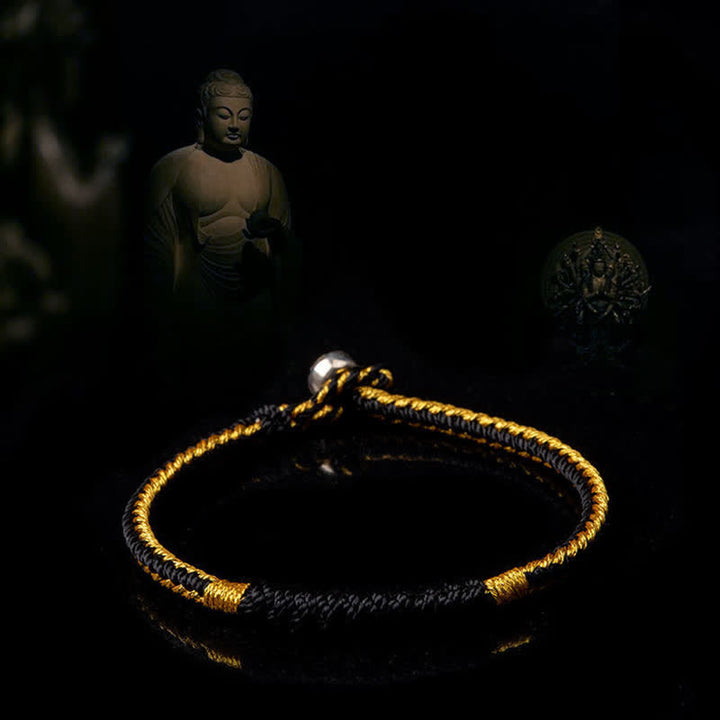 Buddha Stones Tibetan Handmade Braid Luck String Protection Bracelet - image 6