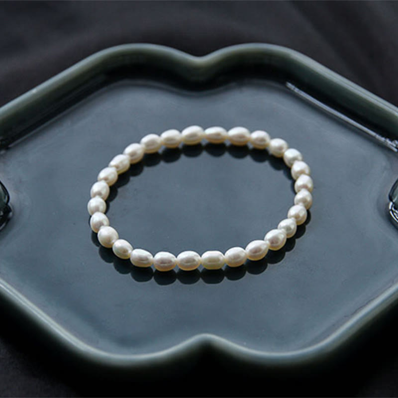 Buddha Stones Natural Pearl Healing Beaded Bracelet - image 11