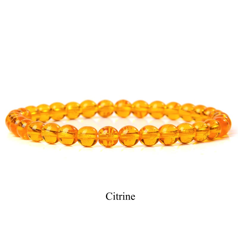 Buddha Stones Natural Stone Quartz Healing Beads Bracelet - 8mm - Citrine - image 64