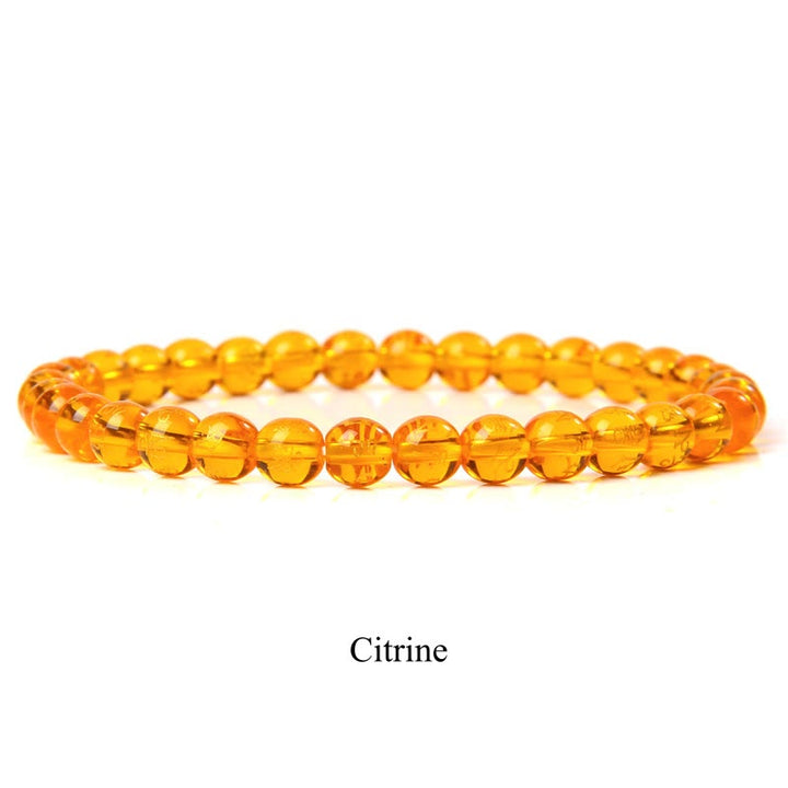 Buddha Stones Natural Stone Quartz Healing Beads Bracelet - 8mm - Citrine - image 64