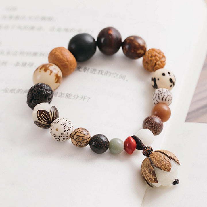 Buddha Stones Bodhi Seed Lotus Wisdom Peace Wrist Mala Bracelet - image 10