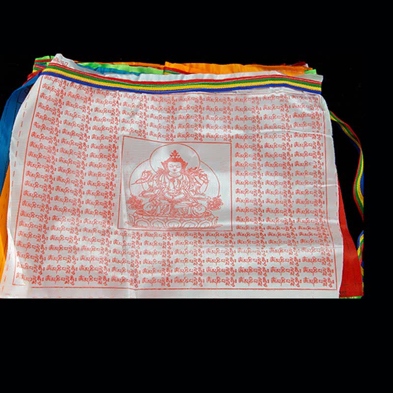 Tibetan 5 Colors Windhorse Blessing Outdoor 20 Pcs Prayer Flag - image 16