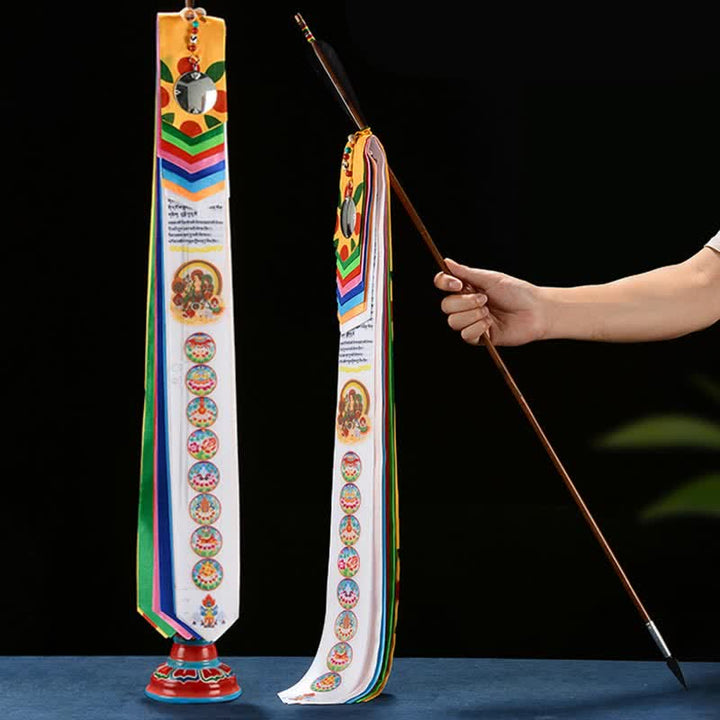Tibetan Eight Auspicious Symbols Lucky Arrow Home Decoration Prayer Flag - Lucky Arrow - image 0