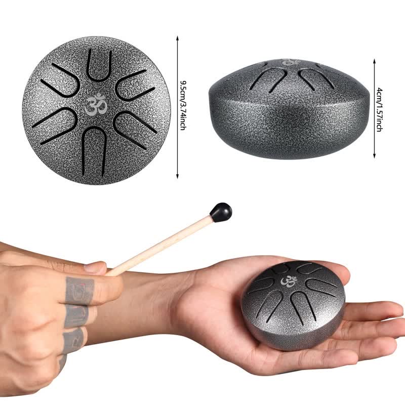 Mini Steel Tongue Drum 3 Inch Sound Healing Drum Kit - image 8