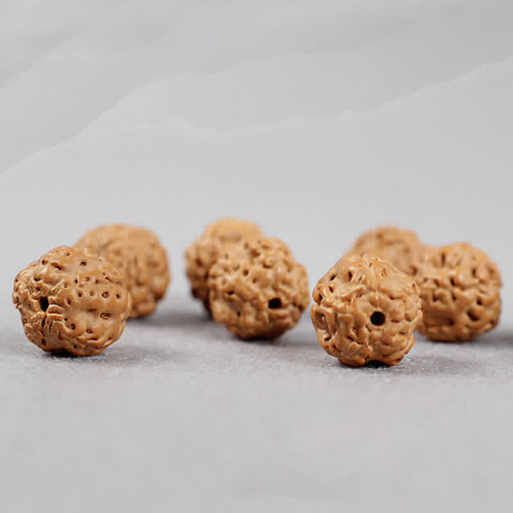 Buddha Stones Tibet Rudraksha Bodhi Seed Dzi Bead Amber Turquoise Wealth Bracelet - image 5