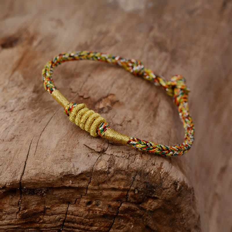Buddha Stones Handmade Colorful King Kong Knot Protection Braid String Bracelet - image 2