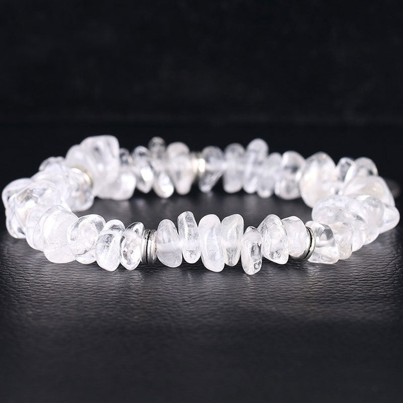 Buddha Stones Natural White Crystal Lotus Healing Bracelet - image 4