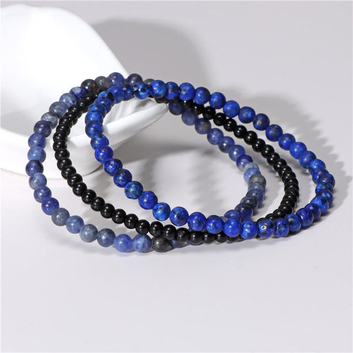 Buddha Stones 3Pcs Natural Crystal Stone Inner Peace Spiritual Bracelet - image 9