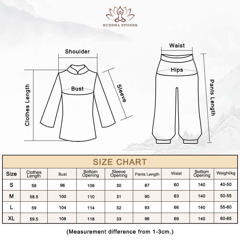 Buddha Stones Retro Prayer Zen Spiritual Meditation Practice Chiffon Clothing Women's Set - image 19