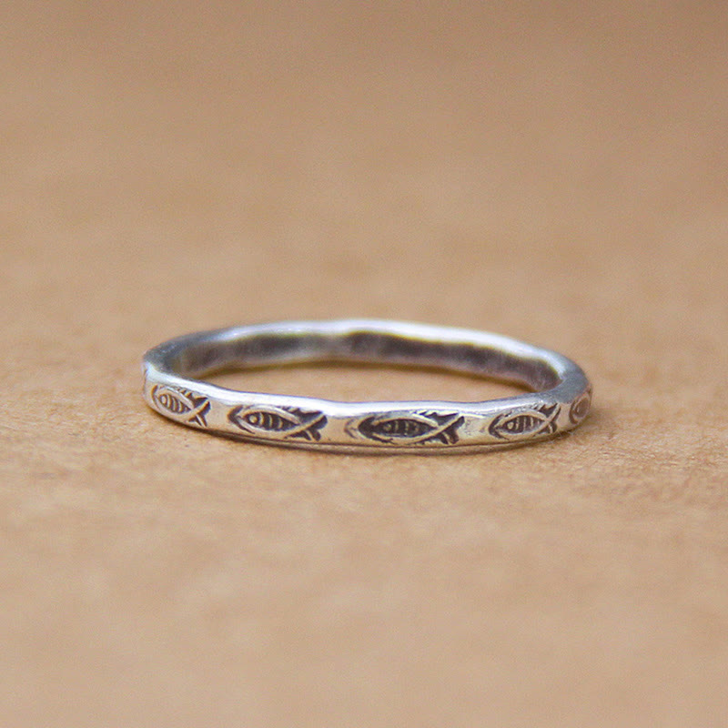 Buddha Stones 925 Sterling Silver Luck Koi Fish Wealth Ring - image 4