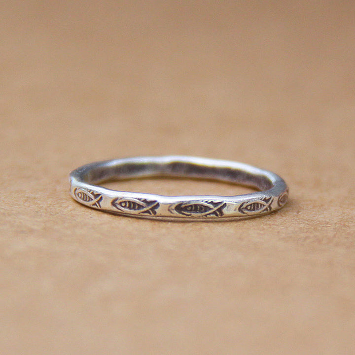 Buddha Stones 925 Sterling Silver Luck Koi Fish Wealth Ring - image 4