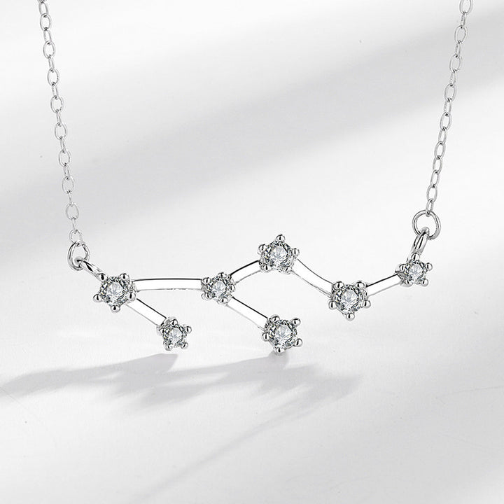 Buddha Stones 925 Sterling Silver 12 Constellations of the Zodiac Astrology Blessing Necklace Pendant - image 0