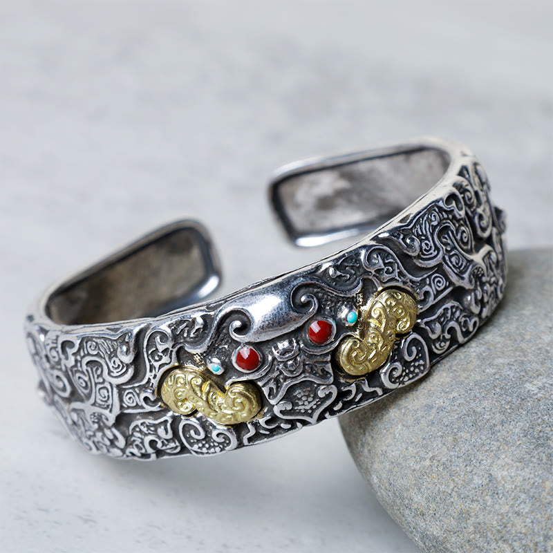 Buddha Stones FengShui Engraving PiXiu Blessing Bracelet Bangle - image 2
