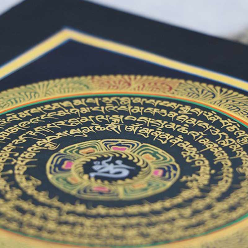 Buddha Stones Tibetan Handmade Thangka Painting Spiritual Blessing Blind Box Random Color Pattern - image 8