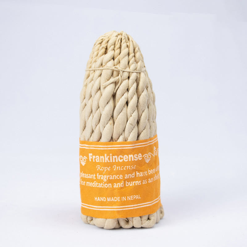 Buddha Stones Nepal Rope Incense Purify Healing Meditation Incense - Frankincense 50Pcs Incense(10cm/Stick) - image 13