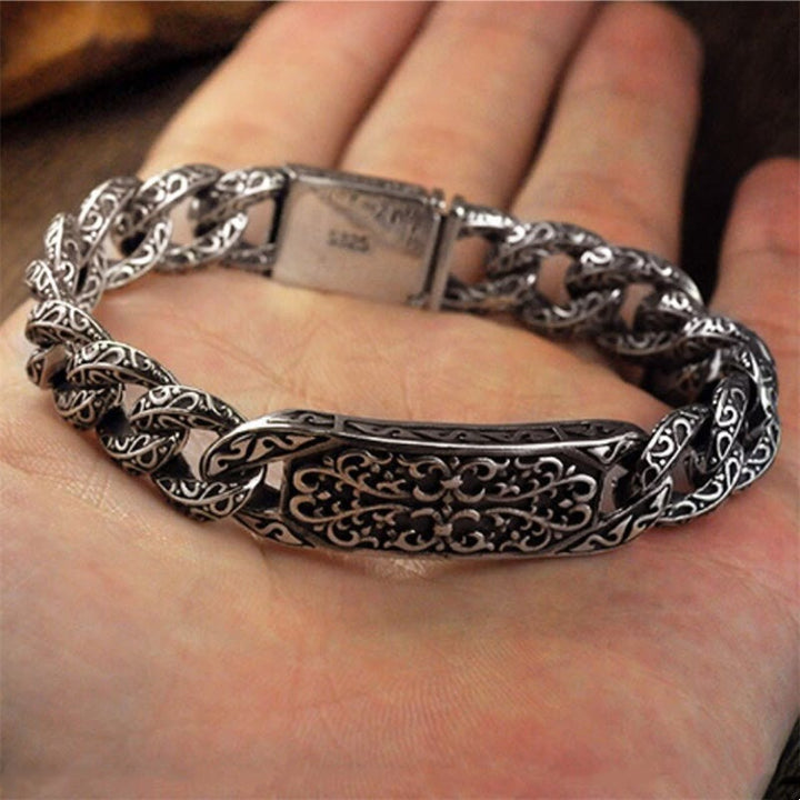 Buddha Stones Vintage Patterns Engraved Healing Bracelet - image 7