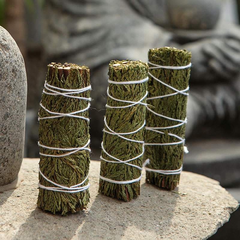 Buddha Stones Cedar Smudge Stick for Home Cleansing Incense Meditation and Rituals Cedar Sticks Incense Wands - image 8