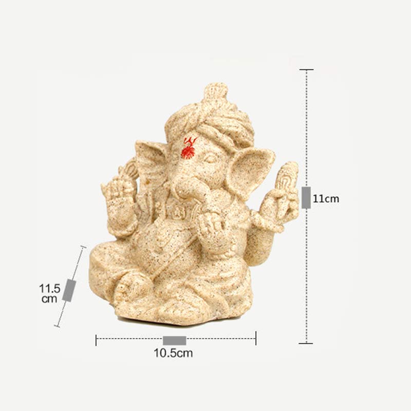 Buddha Stones Ganesh Ganpati Elephant Statue Transformation Home Decoration - image 9