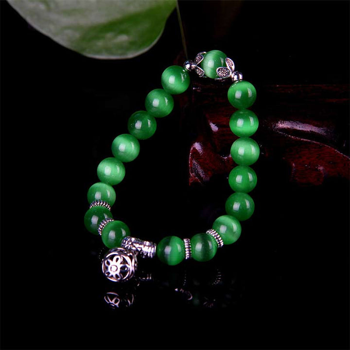 Buddha Stones Tibetan Cat Eye Lucky Bracelet - image 15