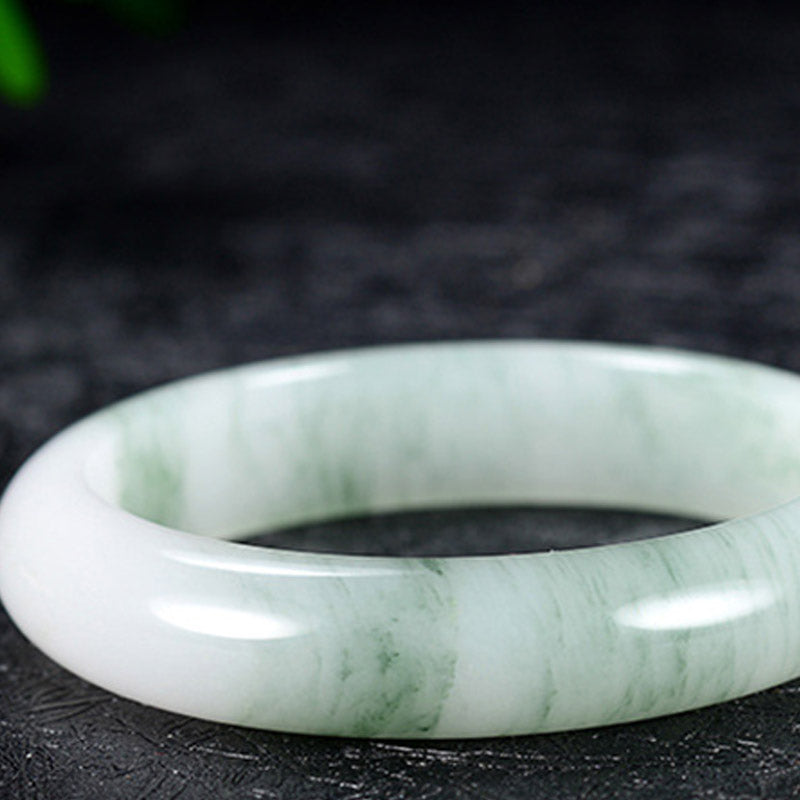 Natural Jade Luck Healing Bangle Bracelet - image 5