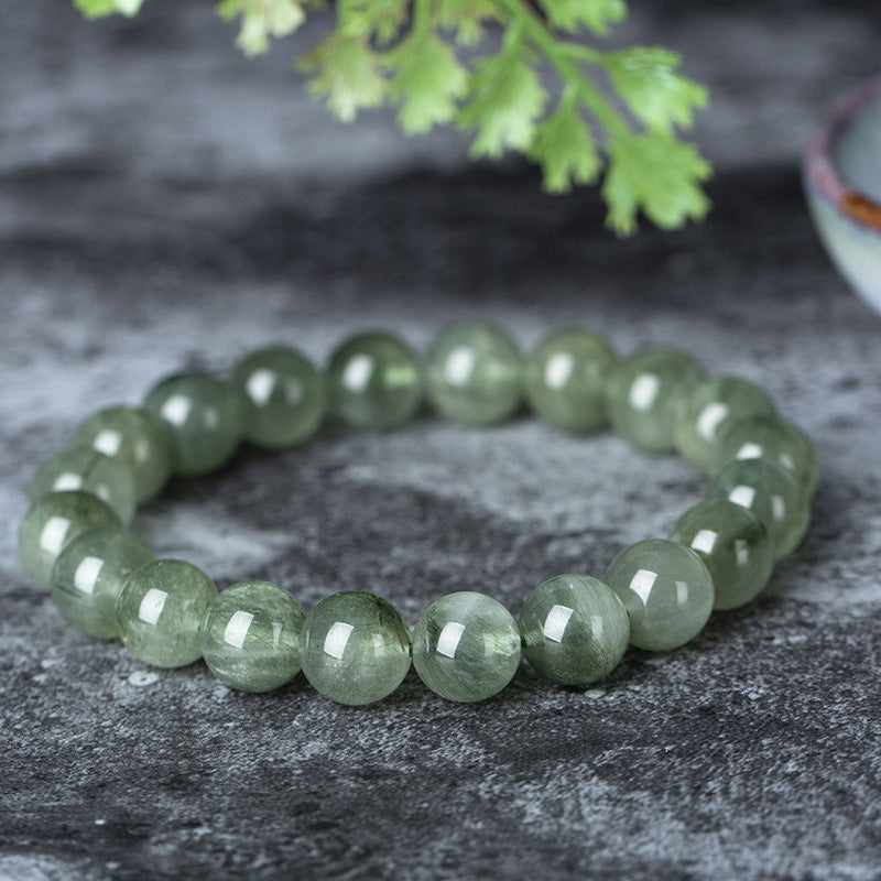 Buddha Stones Natural Green Crystal Blessing Wealth Bracelet - image 5