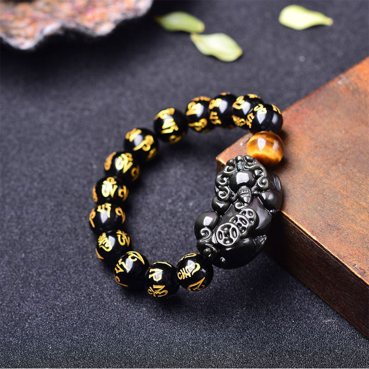 FengShui PiXiu Obsidian Wealth Bracelet - image 1