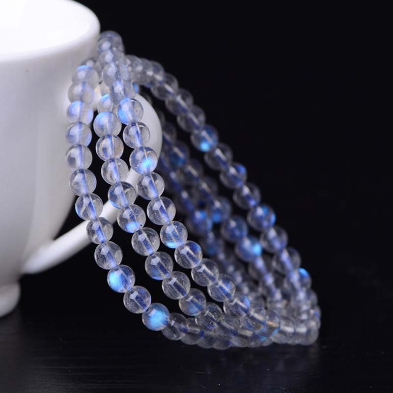 Buddha Stones Natural Moonstone Healing Beads Bracelet - image 3