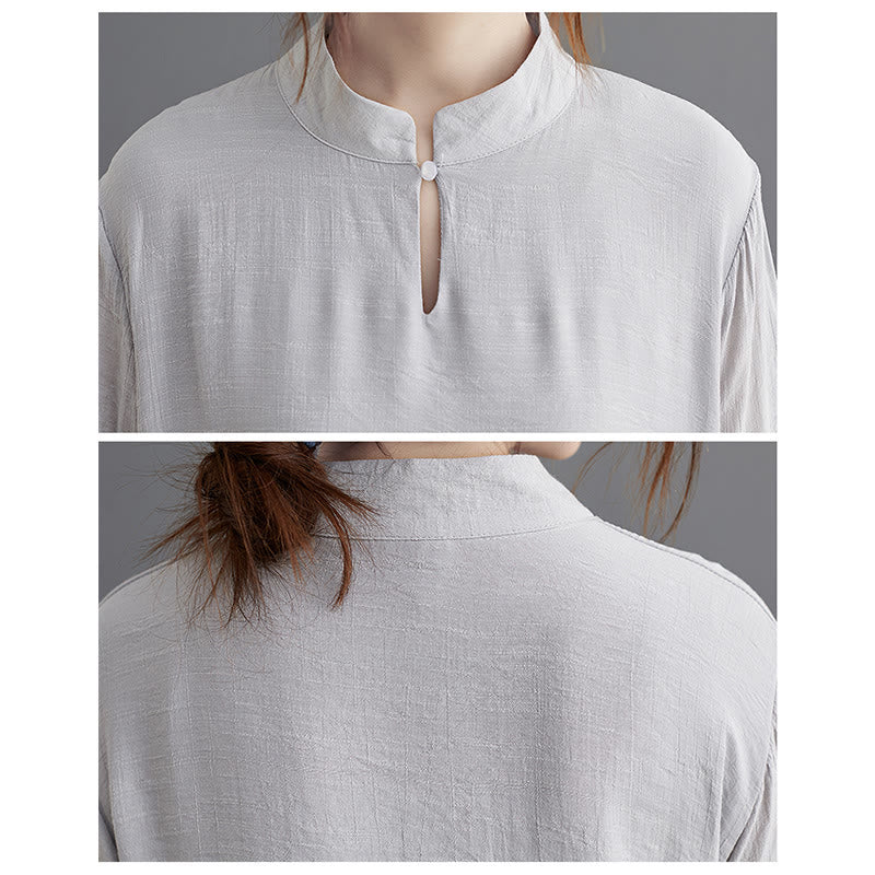 Buddha Stones Simple Pattern Meditation Prayer Spiritual Zen Practice Yoga Clothing Women's Set - image 3