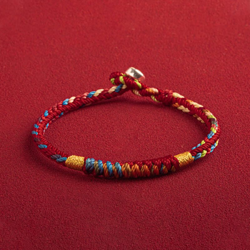 Buddha Stones "May You Be Safe And Lucky In The Year Ahead" Multicolored Bracelet - image 1