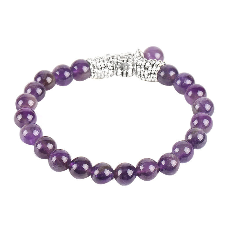 Buddha Stones Natural Gemstone Tree of Life Lucky Charm Stretch Bracelet - image 4