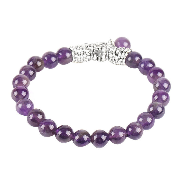 Buddha Stones Natural Gemstone Tree of Life Lucky Charm Stretch Bracelet - image 4