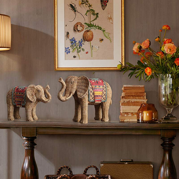 Buddha Stones Elephant Resin Wisdom Wealth Home Decoration - image 2