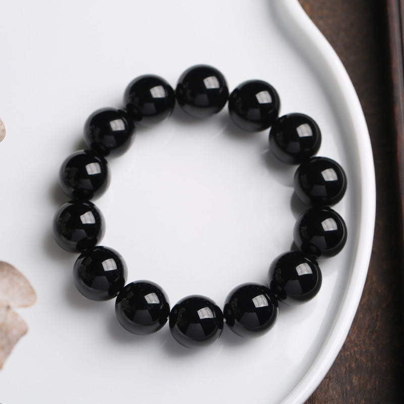Buddha Stones Natural Black Onyx Fortune Bracelet - image 1