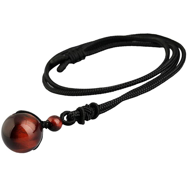 Buddha Stones Tibetan Tiger's Eye Protection Necklace - image 9