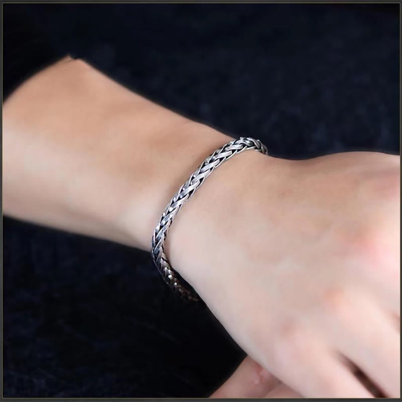 Buddha Stones Vintage Dragon Keel Braided Twisted Design Wealth Buckle Bracelet - image 5