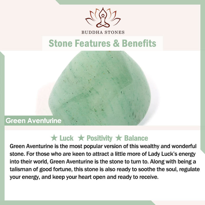 Buddha Stones Natural Aventurine Dangle Healing Drop Earrings - image 5