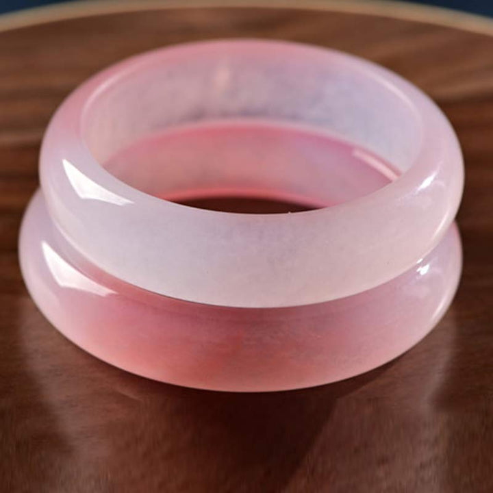 Buddha Stones Pink Crystal Love Warmth Bracelet Bangle - image 3