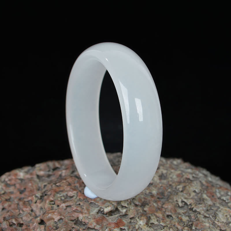 Buddha Stones Natural Golden Silk Jade Wealth Luck Bracelet Bangle - image 1